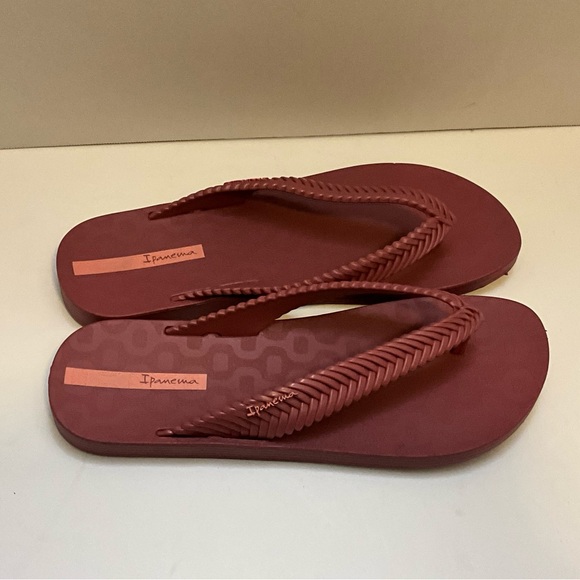 Ipanema burgundy sandals slippers 9 - Picture 7 of 12